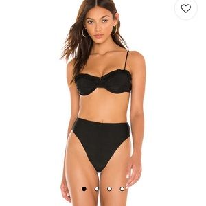 Tularosa Carmalita Bikini Top in Black